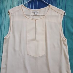 Cream Sleeveless Blouse by J. Crew